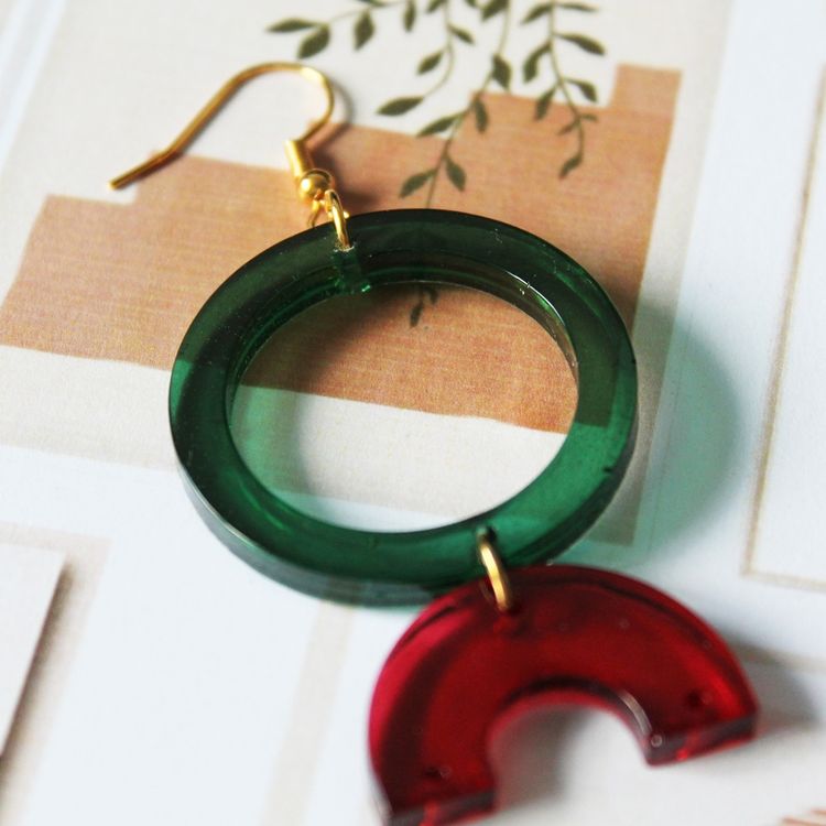 Набор для создания украшений из эпоксидной смолы «Серьги #5», FancyOn — картинка 6