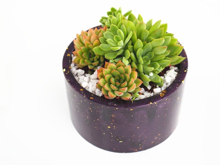 Силиконовый молд - Кашпо, d12x7см — картинка 2