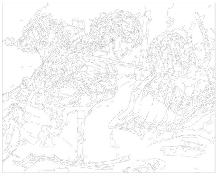 Картина по номерам «Ведьмак 3 Witcher фэнтези: Цири» — картинка 3