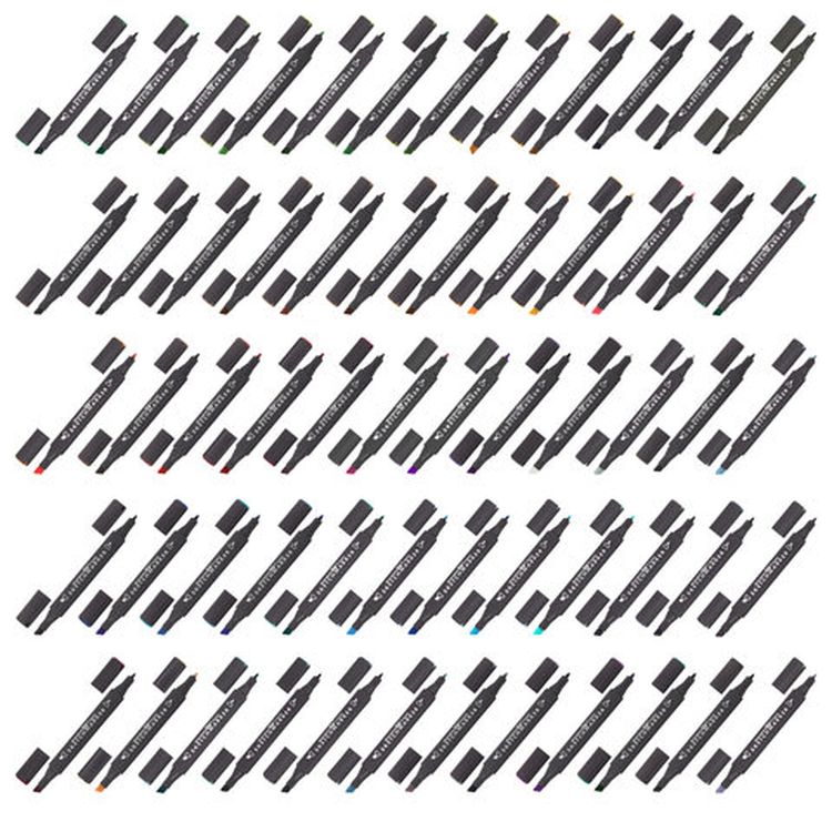 Маркеры для скетчинга двусторонние BRAUBERG ART CLASSIC, цвет: набор 60 цв — картинка 9