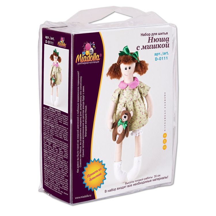 Набор для шитья «Нюша с мишкой» — картинка 3