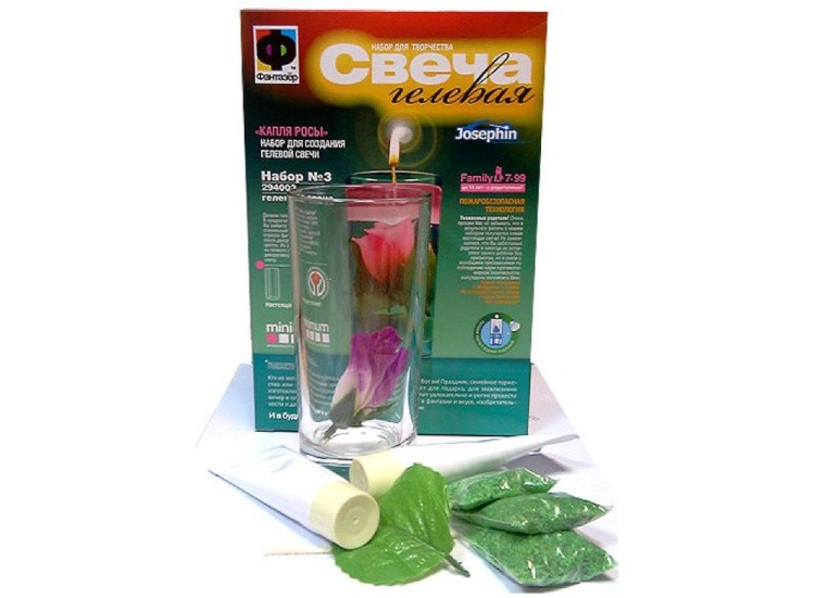 Свеча гелевая «Капля росы» — картинка 2