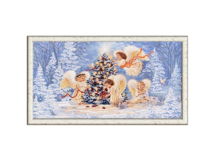 Рисунок на ткани «Рождественская елка»