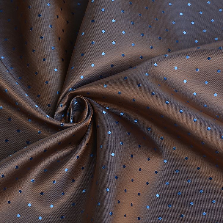 Ткань подкладочная Поливискоза нарезка, 10 м, ширина 145 см, 90 г/м², цвет: коричневый, IDEAL
