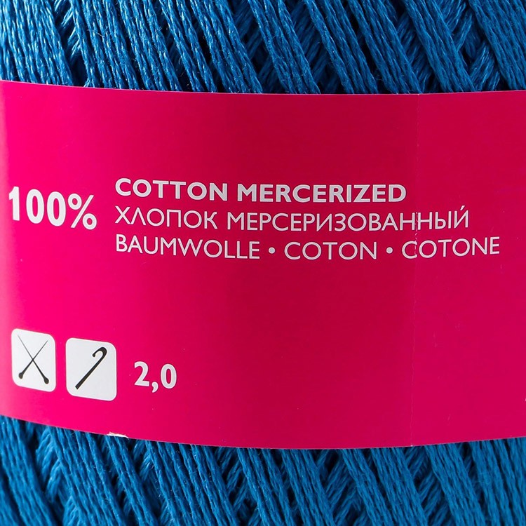 Пряжа Семеновская Lily (967), джинсовый 5 шт. по 100 г — картинка 5