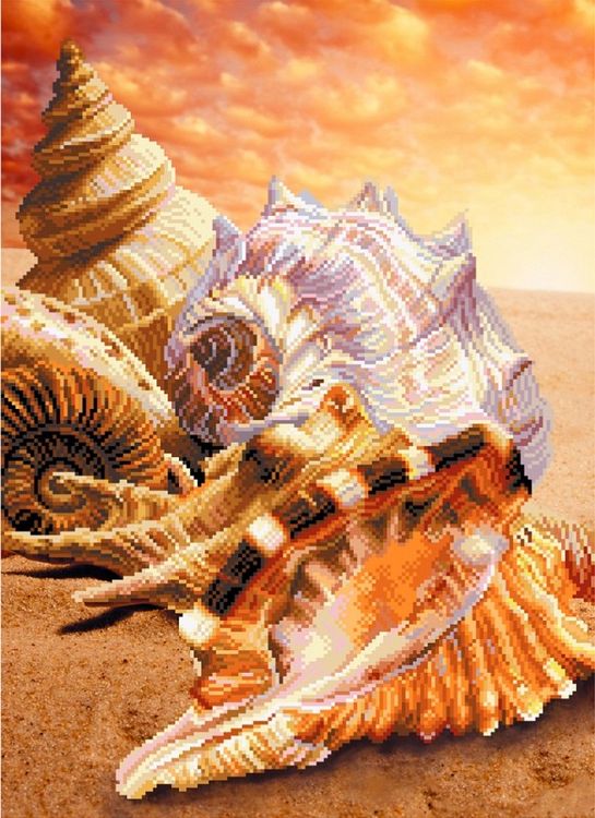 Рисунок на ткани «Морские сувениры»
