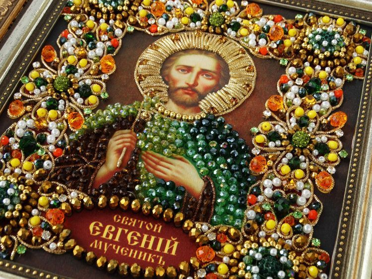 Набор вышивки хрустальными камнями «Святой Евгений» — картинка 8