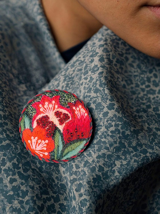 Набор для вышивания «Брошь Гранат» — картинка 8