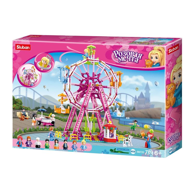 Конструктор «Розовая мечта. Колесо обозрения», 789 деталей — картинка 3