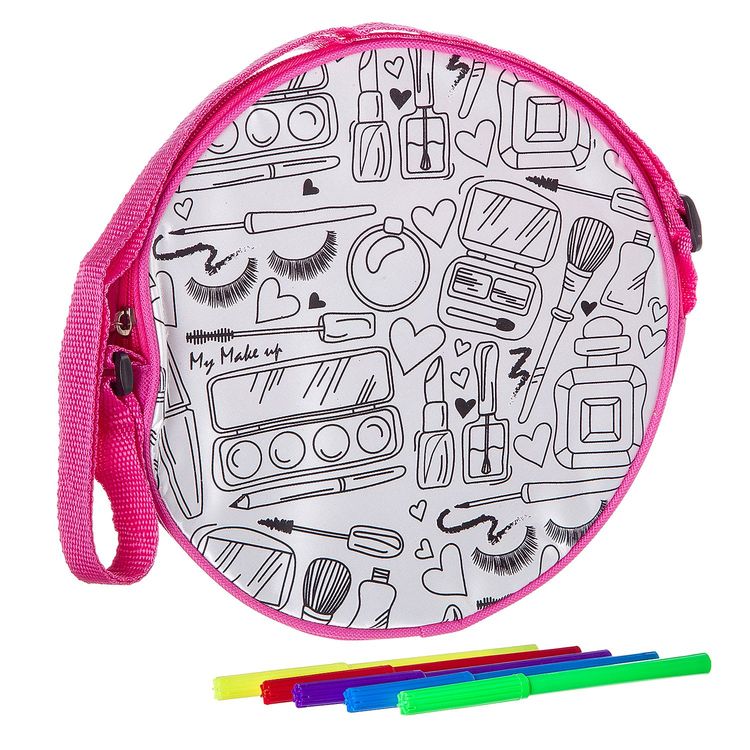 Сумка для раскрашивания Bondibon, круглая — картинка 2