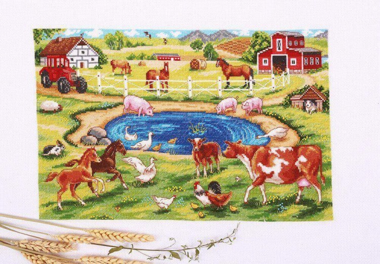 Набор для вышивания «Утро на ферме» — картинка 3