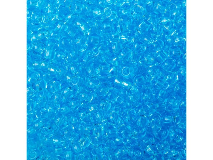 Бисер Чехия круглый 311-19001 1,5 мм 15/0, 50 г, цвет: 60000 светло-голубой