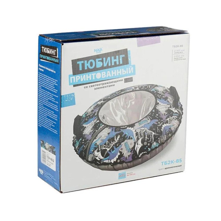 Детская зимняя ватрушка тюбинг для катания 85 см — картинка 11