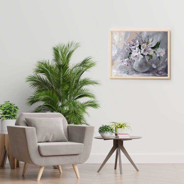 Картина по номерам «Белые тюльпаны» — картинка 4