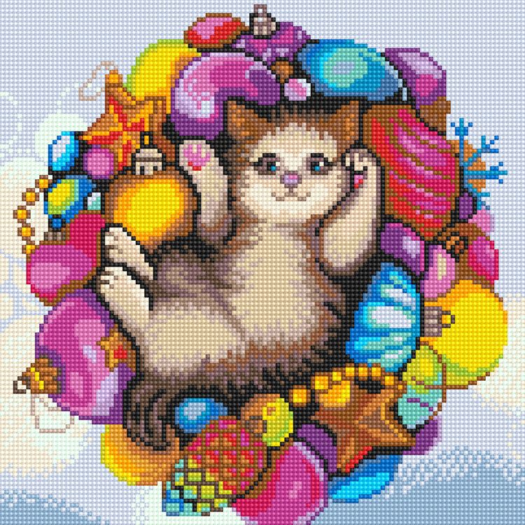 Алмазная вышивка «Озорной котенок» — картинка 2