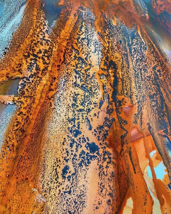 Спиртовые чернила расслаивающиеся Персик, Kamenskaya Ink — картинка 4