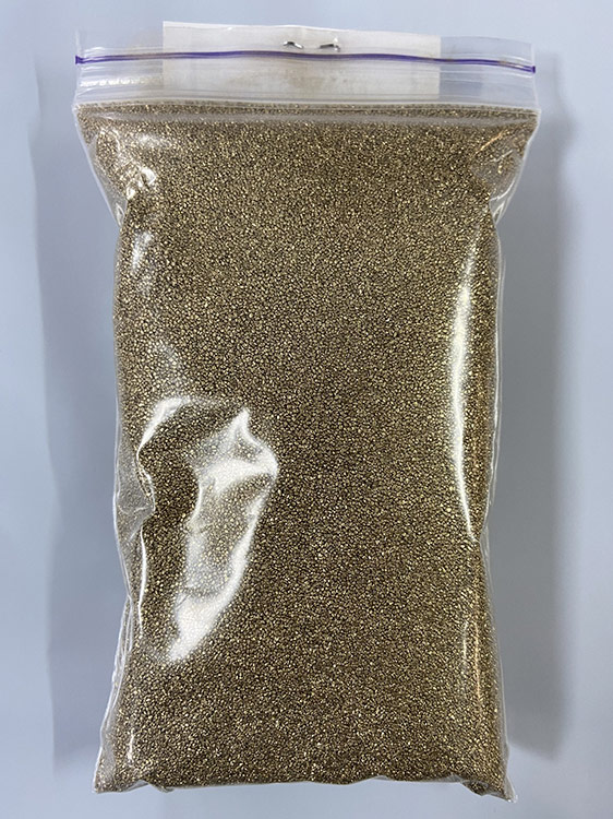 Цветной песок Золотой песок 500 г (фракция 0,4-0,8 мм), ResinArt — картинка 3