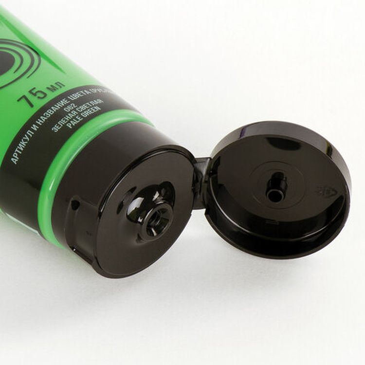 Краска акриловая художественная BRAUBERG ART CLASSIC, туба 75мл, зеленая светлая — картинка 3