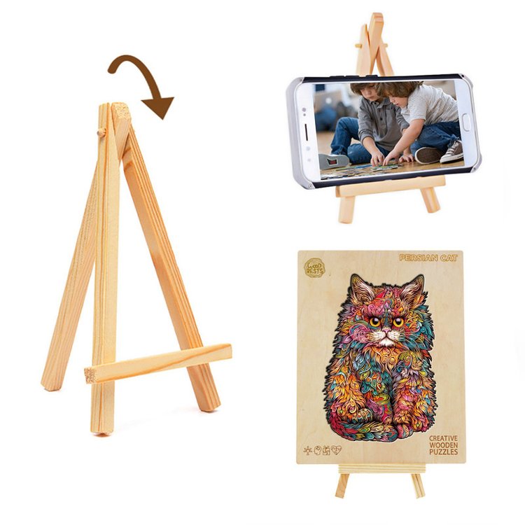 Деревянные пазлы «Пестрая киска M», Woodbests — картинка 7