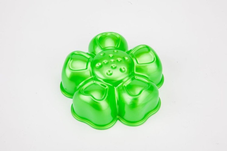 Набор Космический пластичный песок 2 кг (голубой) + песочница + формочки — картинка 5