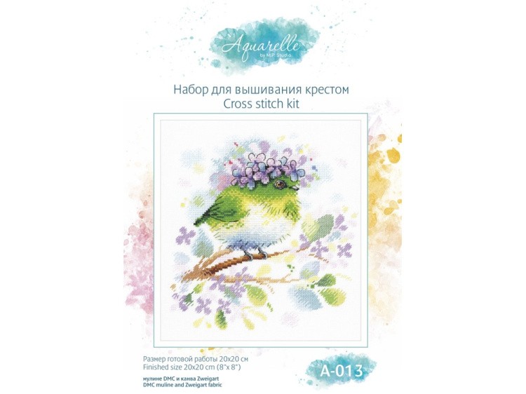 Набор для вышивания «На ветке сирени» — картинка 4