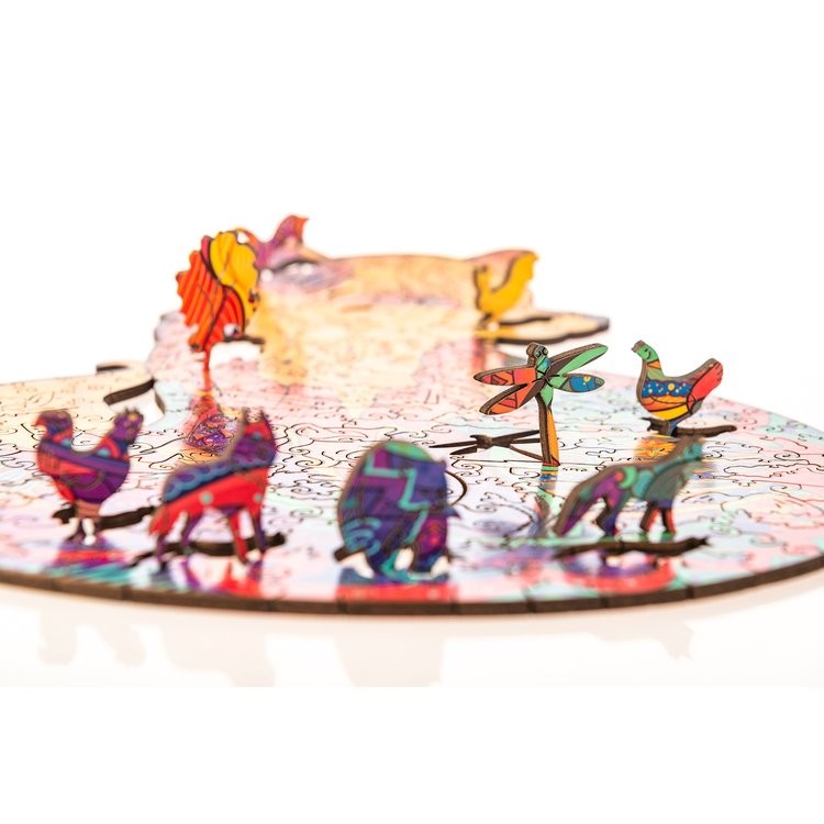 Деревянный пазл Unidragon «Обольстительная Лисичка», размер M (А4) — картинка 7