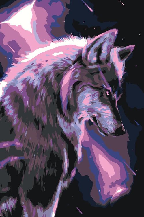 Картина по номерам «Волк»