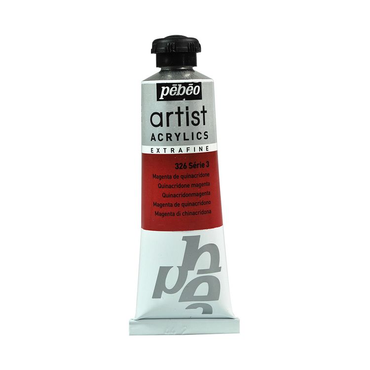 Краска акриловая Pebeo Artist Acrylics extra fine №3 (Пурпурный хинакридон), 37 мл