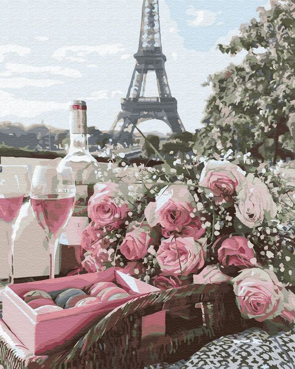 Картина по номерам «Сладкий перекус в Париже»