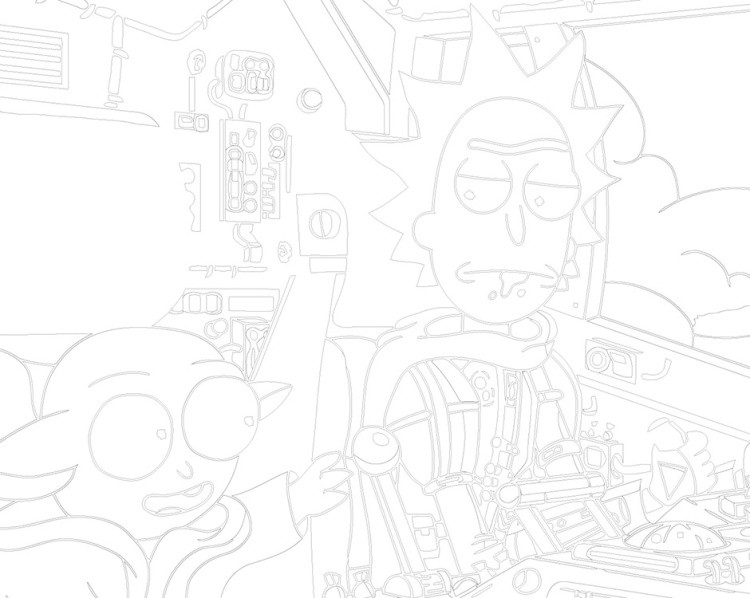 Картина по номерам «Рик и Морти Rick and Morty: Йода 40x50» — картинка 3