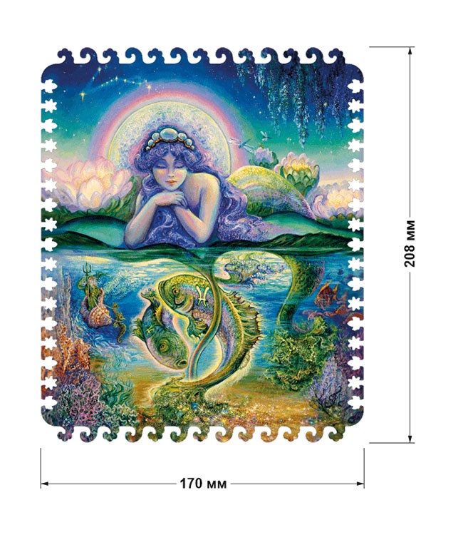 Деревянные пазлы DAVICI «Знак зодиака. Рыбы» — картинка 2