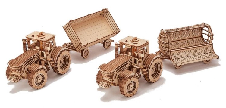 Конструктор из дерева «Прицепы для трактора», Wood Trick — картинка 2