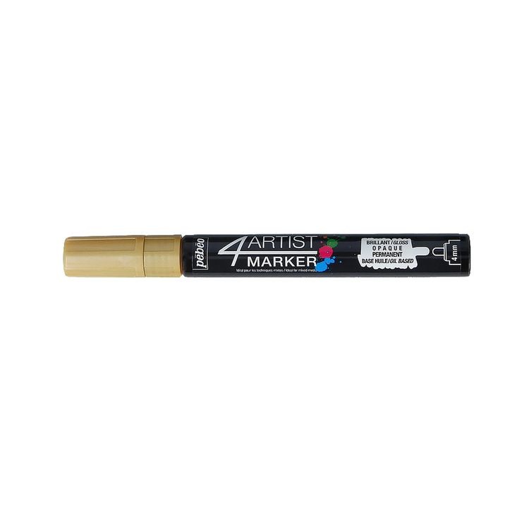 Маркер художественный 4Artist Marker на масляной основе, 4 мм, круглое перо, под золото, PEBEO