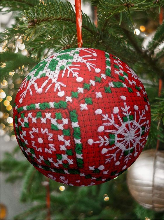 Набор для вышивания «Шар. Зимние узоры» — картинка 5