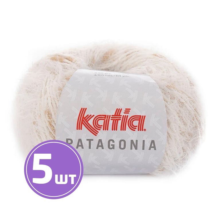 Пряжа Katia Patagonia (204), белый, 5 шт. по 50 г