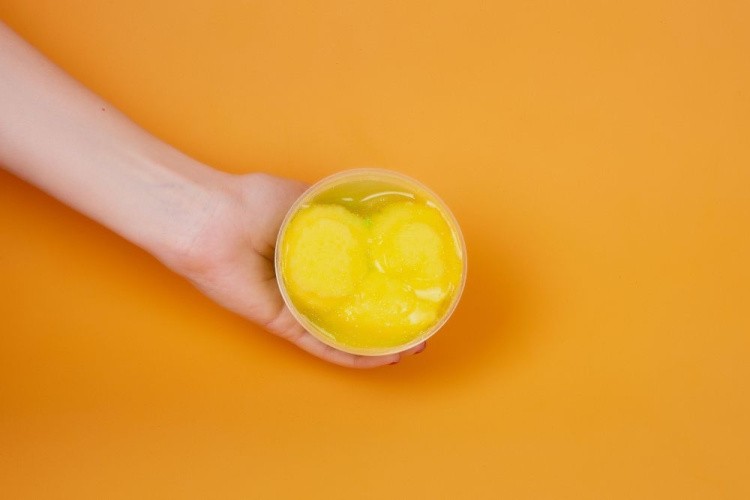 Слайм «Стекло» Флоат желтый с подарком, 200 г — картинка 4