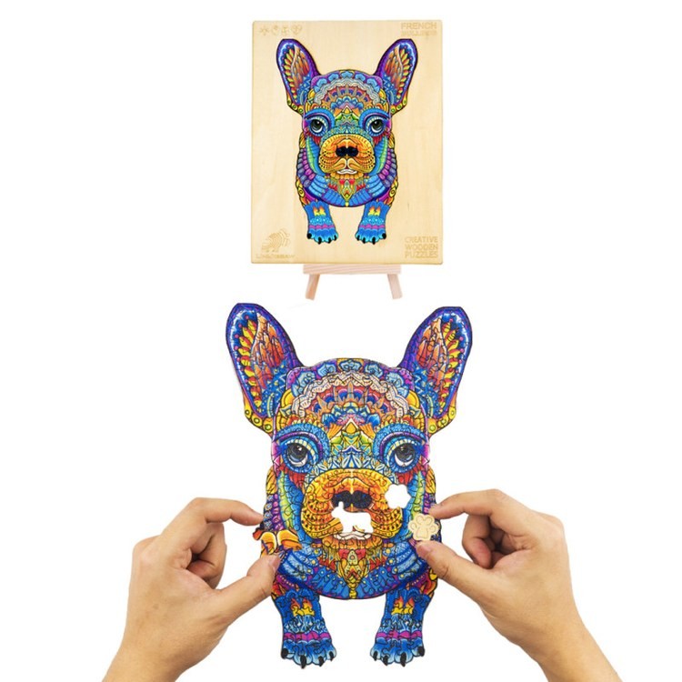 Деревянные пазлы «Смелый Бульдог S», Woodbests — картинка 5