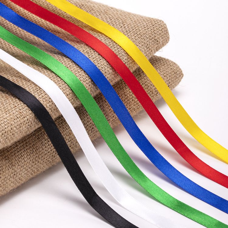 Лента атласная, ширина 12 мм, набор №1, 6 цветов по 23 м, — картинка 3