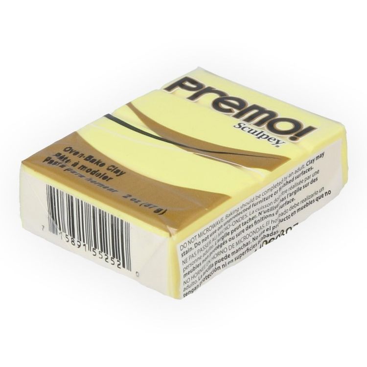 Полимерная глина Sculpey Premo, 5525 ярко-желтый, 57 г — картинка 2