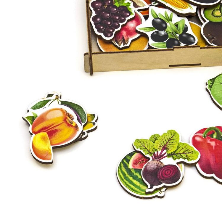 Пазл-набор «Овощи, фрукты, ягоды» — картинка 4