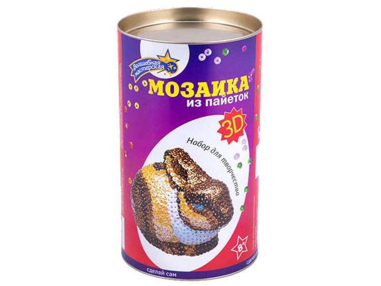 Объемная фигурка из пайеток «Заяц» — картинка 3