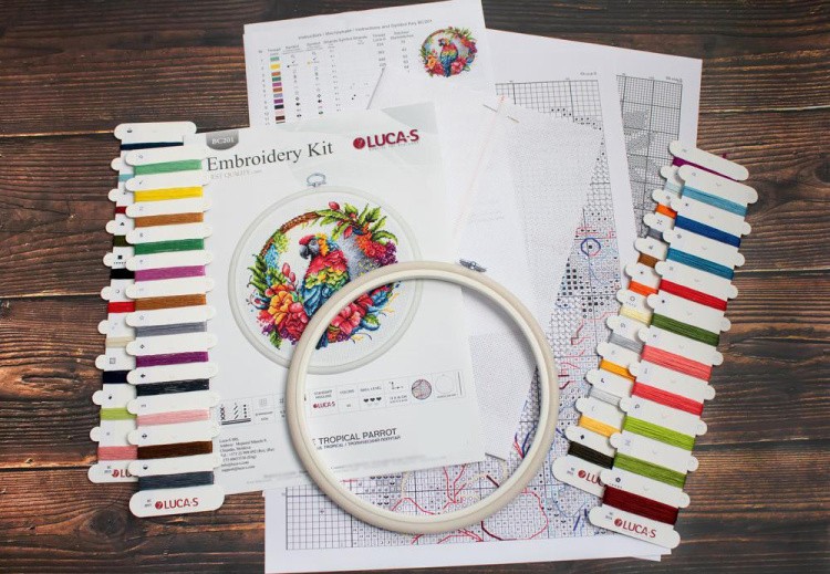 Набор для вышивания «Тропический попугай» — картинка 6