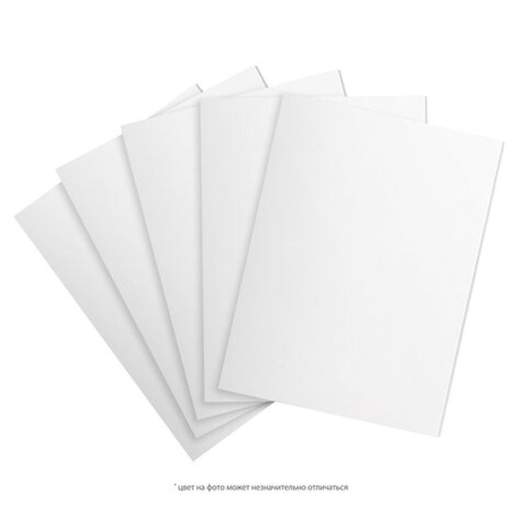 Пенокартон матовый, 50х70 см, толщина 5 мм, белый, комплект 5 листов, BRAUBERG — картинка 3