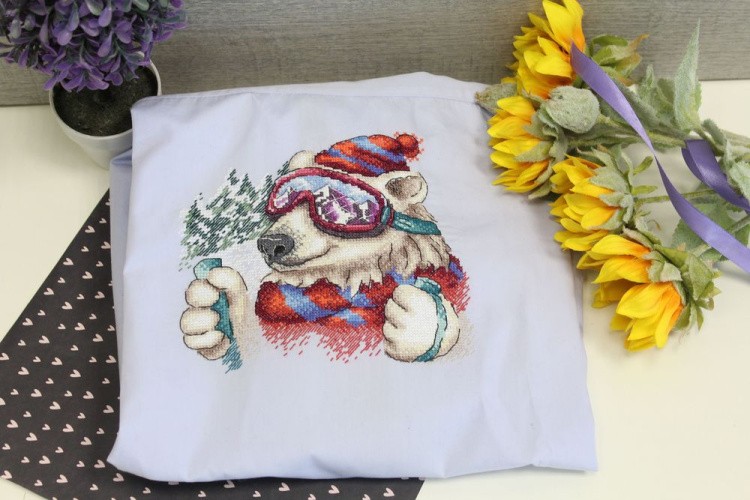 Набор для вышивания «Стильный лыжник» — картинка 2