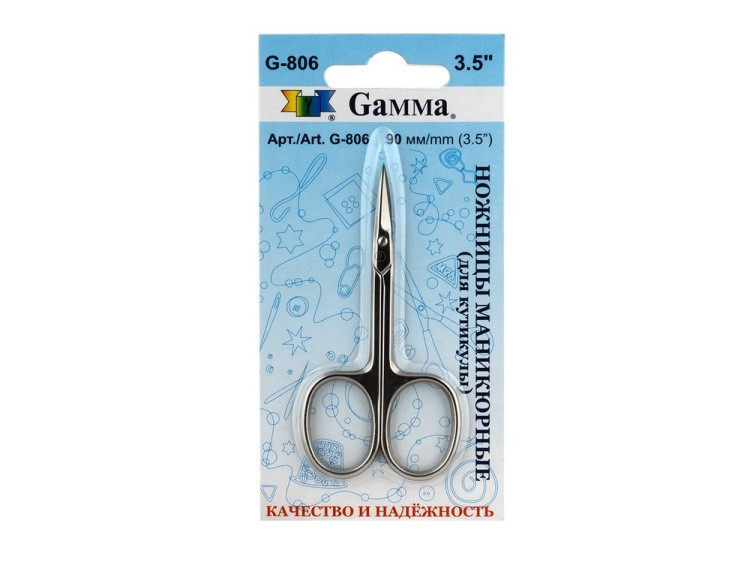 Ножницы Gamma маникюрные, 90 мм — картинка 2