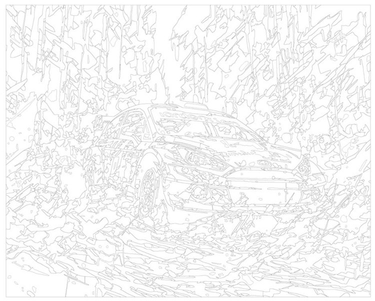 Картина по номерам «Машины: Красочный заезд ралли» — картинка 3