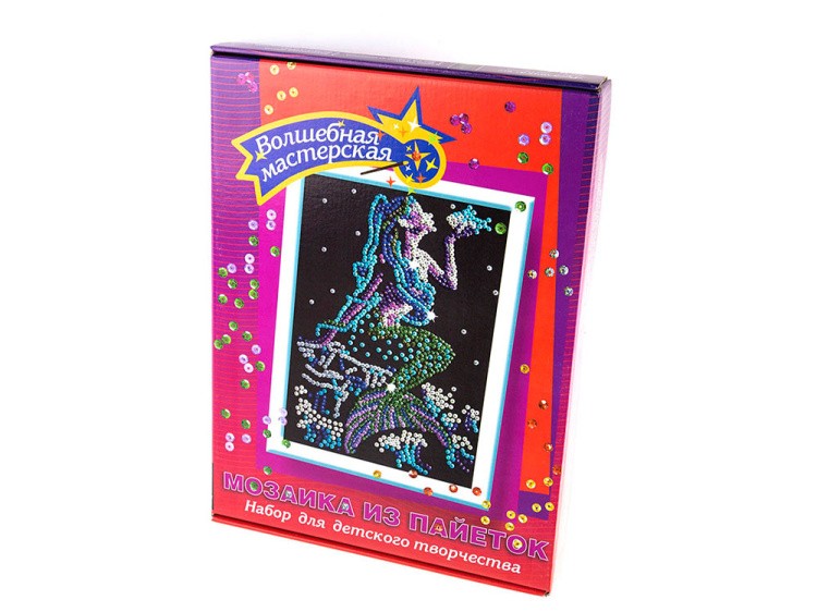 Мозаика из пайеток «Русалочка» — картинка 3