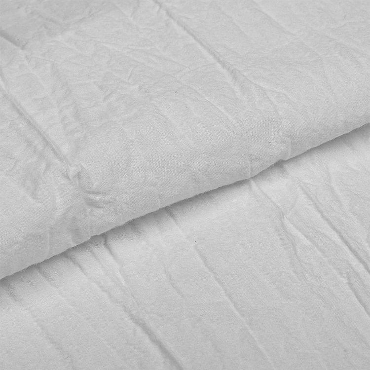 Ткань Хлопок крэш, 1 м х 150 см, 90 г/м², цвет: белый, TBY — картинка 2