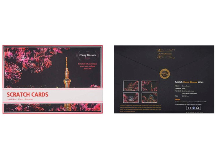 Скретч-набор «Cherry Blossom - Sakura» (цветные) — картинка 9