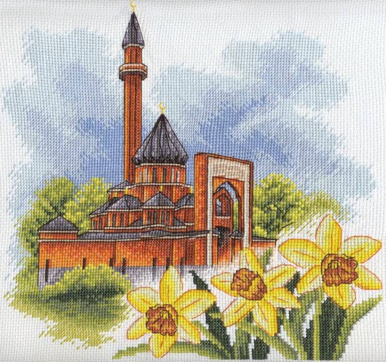 Набор для вышивания «Мемориальная мечеть в Москве»